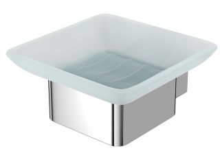 Мыльница Lemark Smooth Line 9741016 с держателем хром